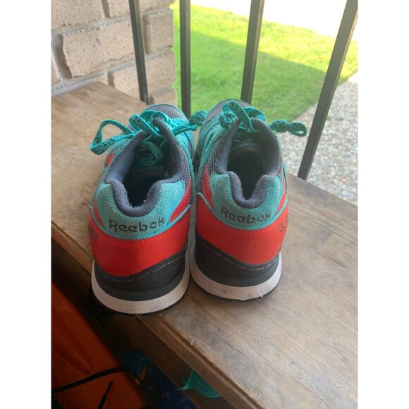 Reebok GL 6000 Sneakers Blue Coral Shoes Athletic Workout Men's Size 9 - Picture 4 of 7